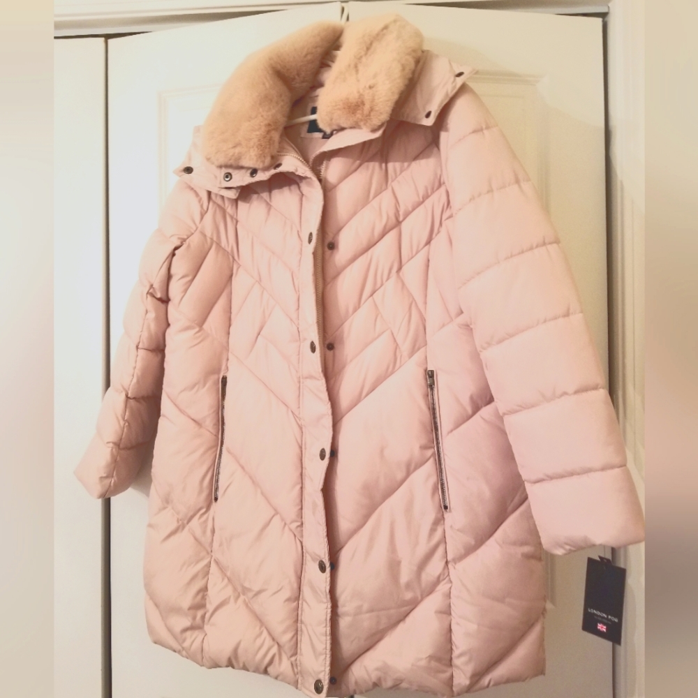 London Fog XL Blush Pink Winter Coat